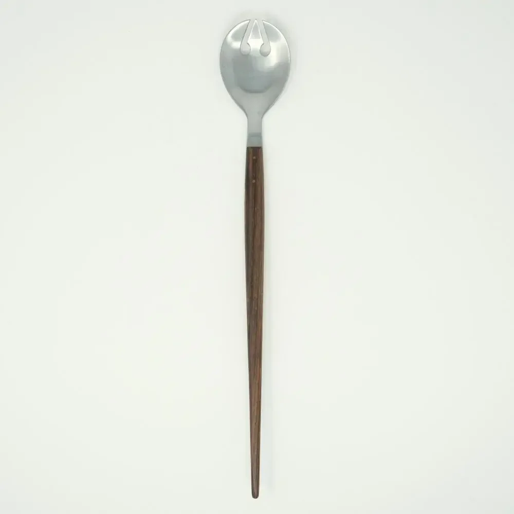 Vtg MCM Salad Serving Fork Only Rosewood Handle Japan Stainless Replacement 13